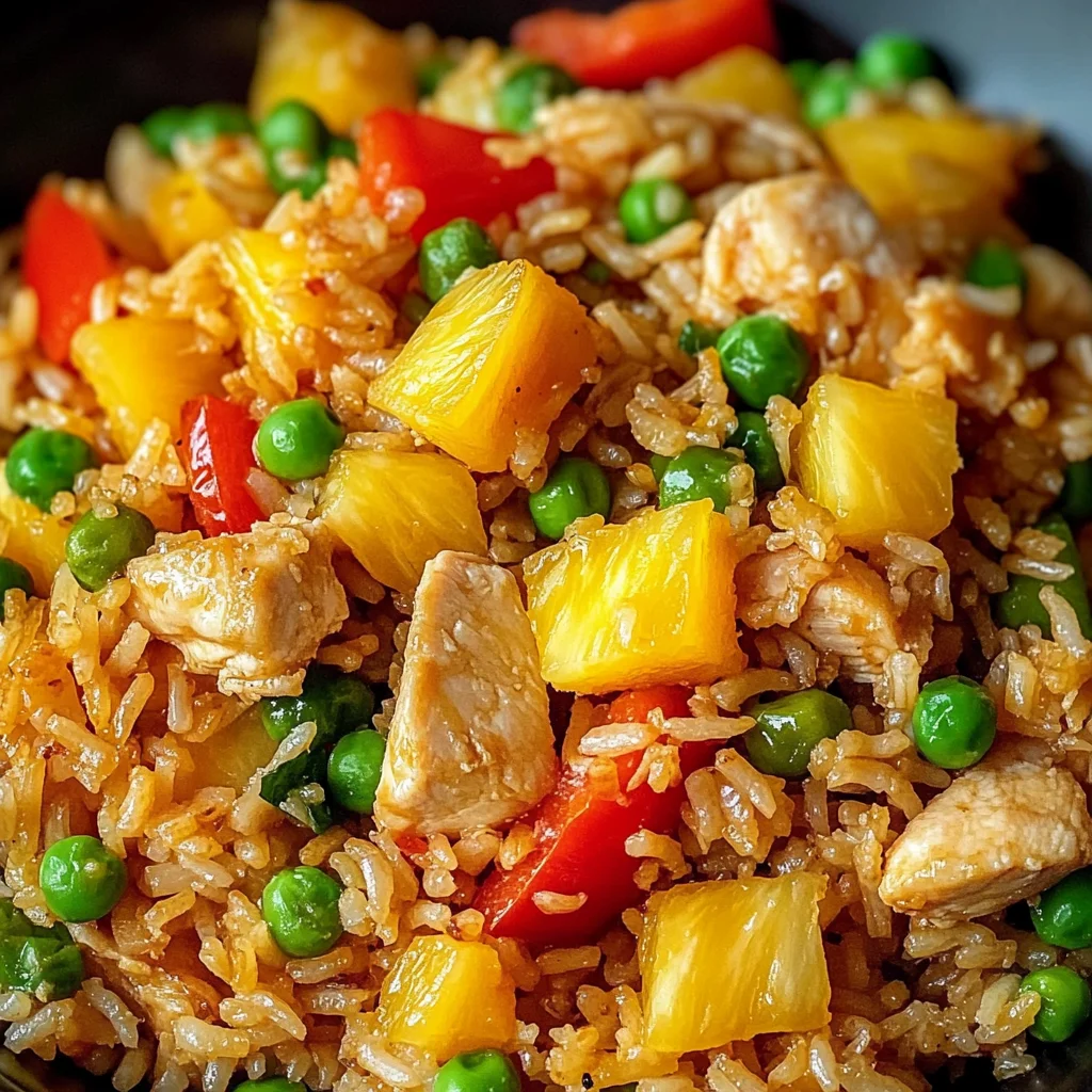 Pineapple Chicken Fried Rice Recipe