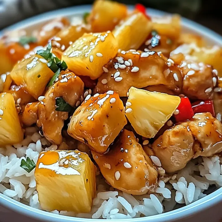 Pineapple Chicken and Rice: Quick Tropical Delight for Dinner