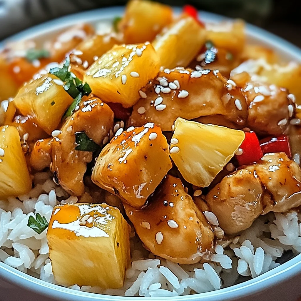 Pineapple Chicken and Rice: Quick Tropical Delight for Dinner