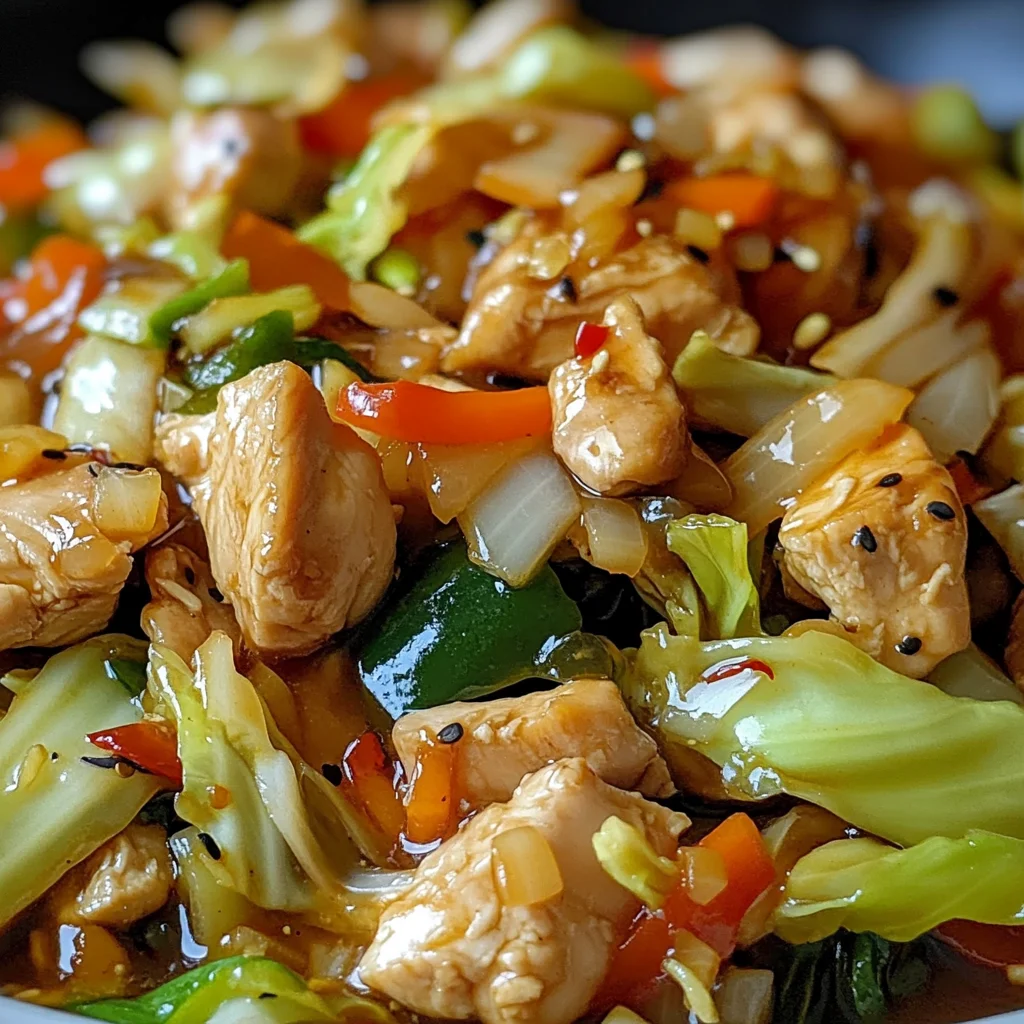 Quick Chicken Cabbage Stir-Fry
