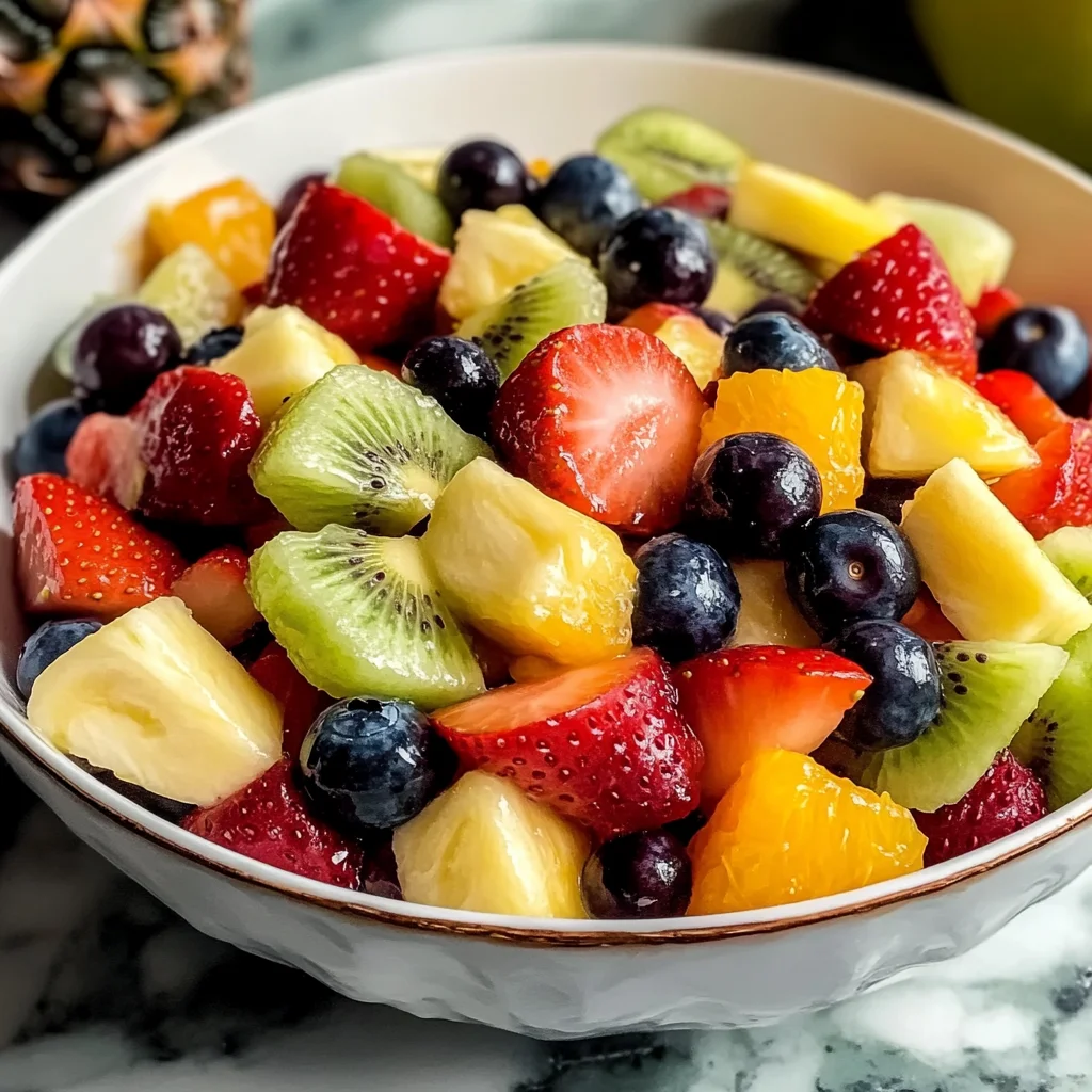 Refreshing Fruit Salad with Honey Lime Dressing