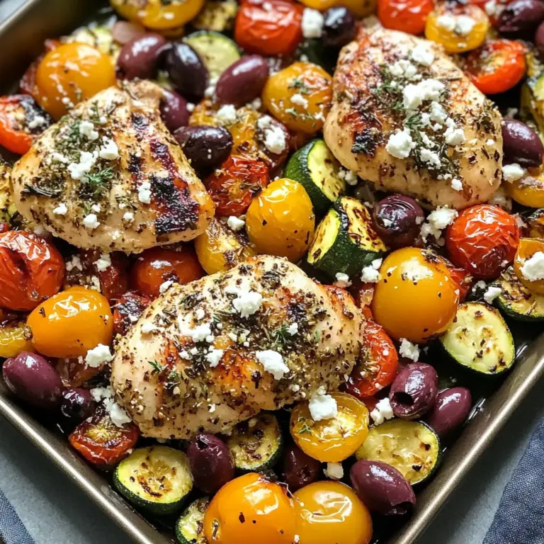 Sheet Pan Greek Chicken and Veggies (Easy One-Pan Meal)