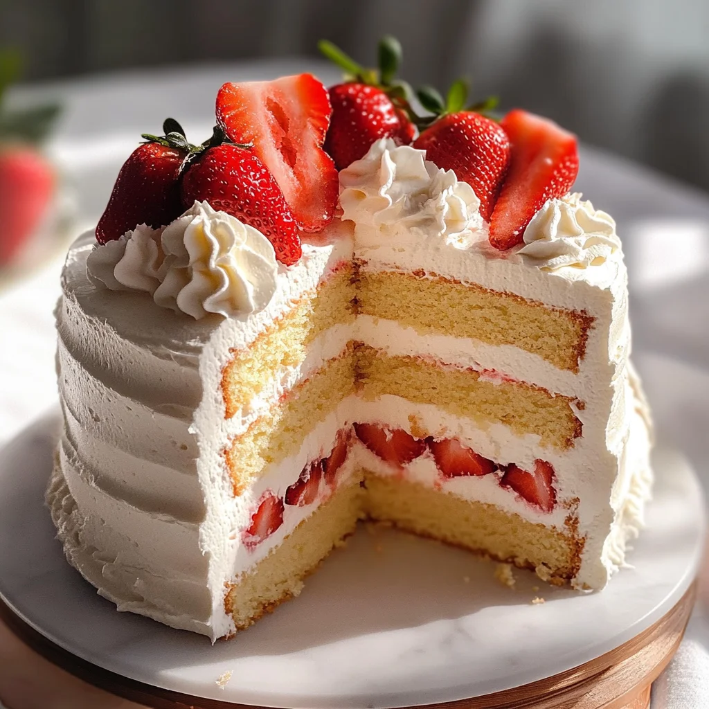 Strawberry Chiffon Cake