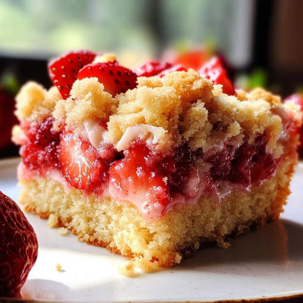 Strawberry Crumb Cake