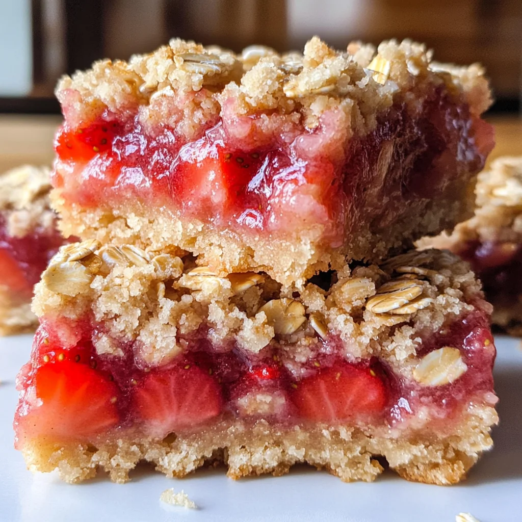 Strawberry Oat Bars
