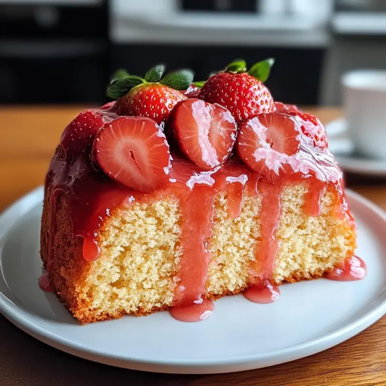Strawberry Pound Cake Recipe