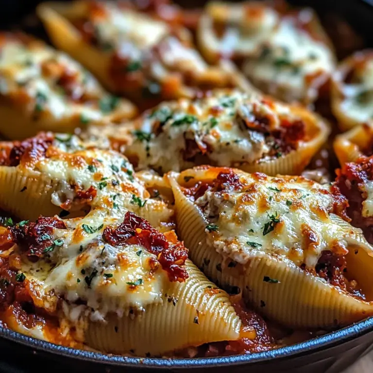 Sun-Dried Tomato and Ricotta Stuffed Shells