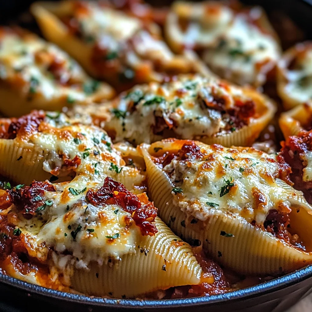 Sun-Dried Tomato and Ricotta Stuffed Shells