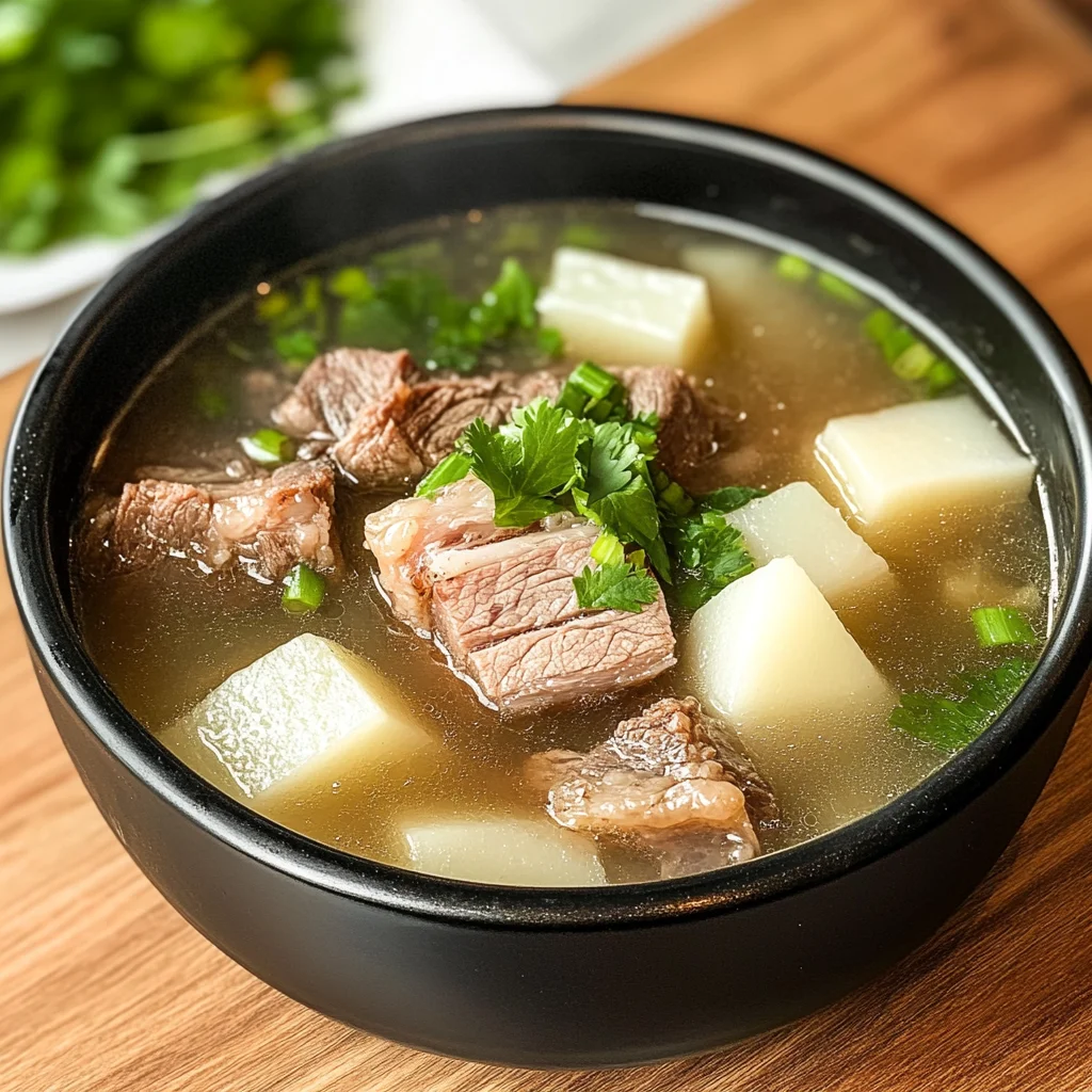 Taiwanese beef Rib and Daikon Soup