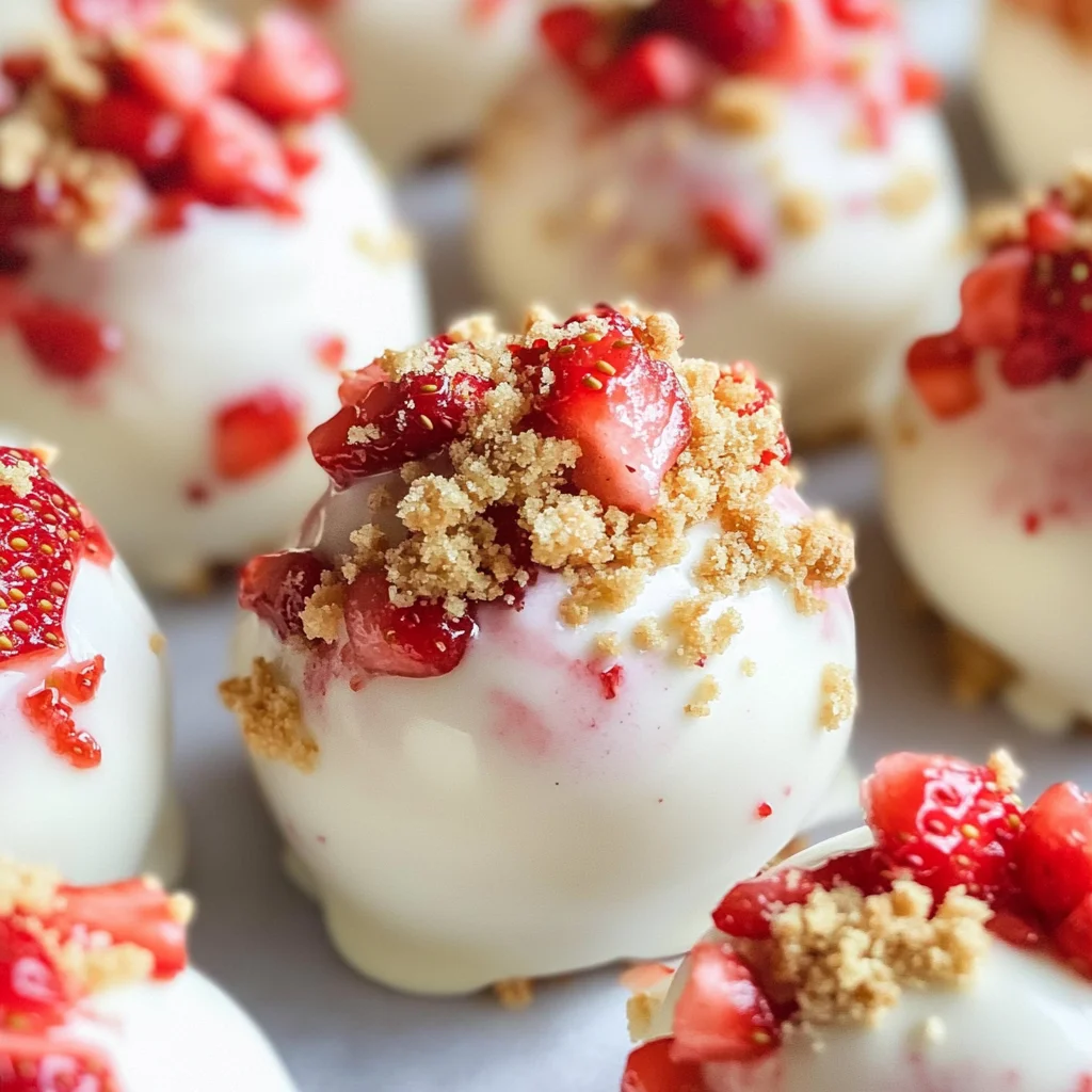 5 Ingredient Strawberry Shortcake Bites