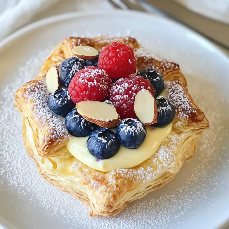 Berry Custard Pastry with Italian Crema Pasticcera