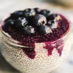 Blueberry Coconut Chia Seed Pudding