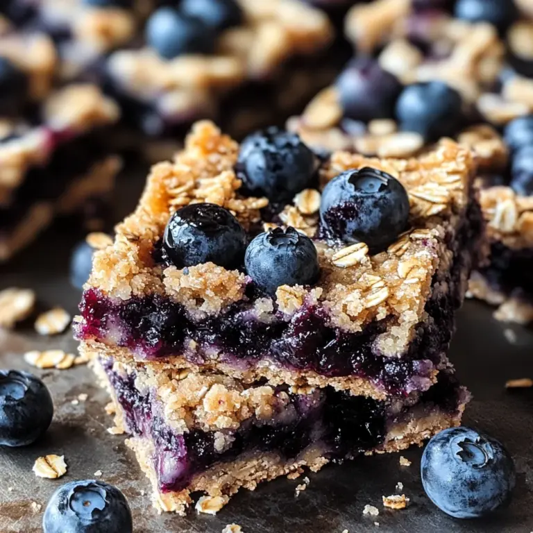 Blueberry Oatmeal Bars – A Wholesome Treat!