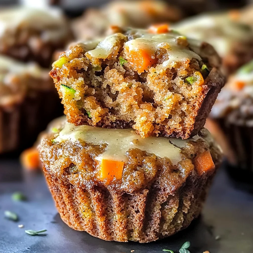 Carrot Cake Zucchini Muffins – Moist, Spiced & Packed with Veggies!