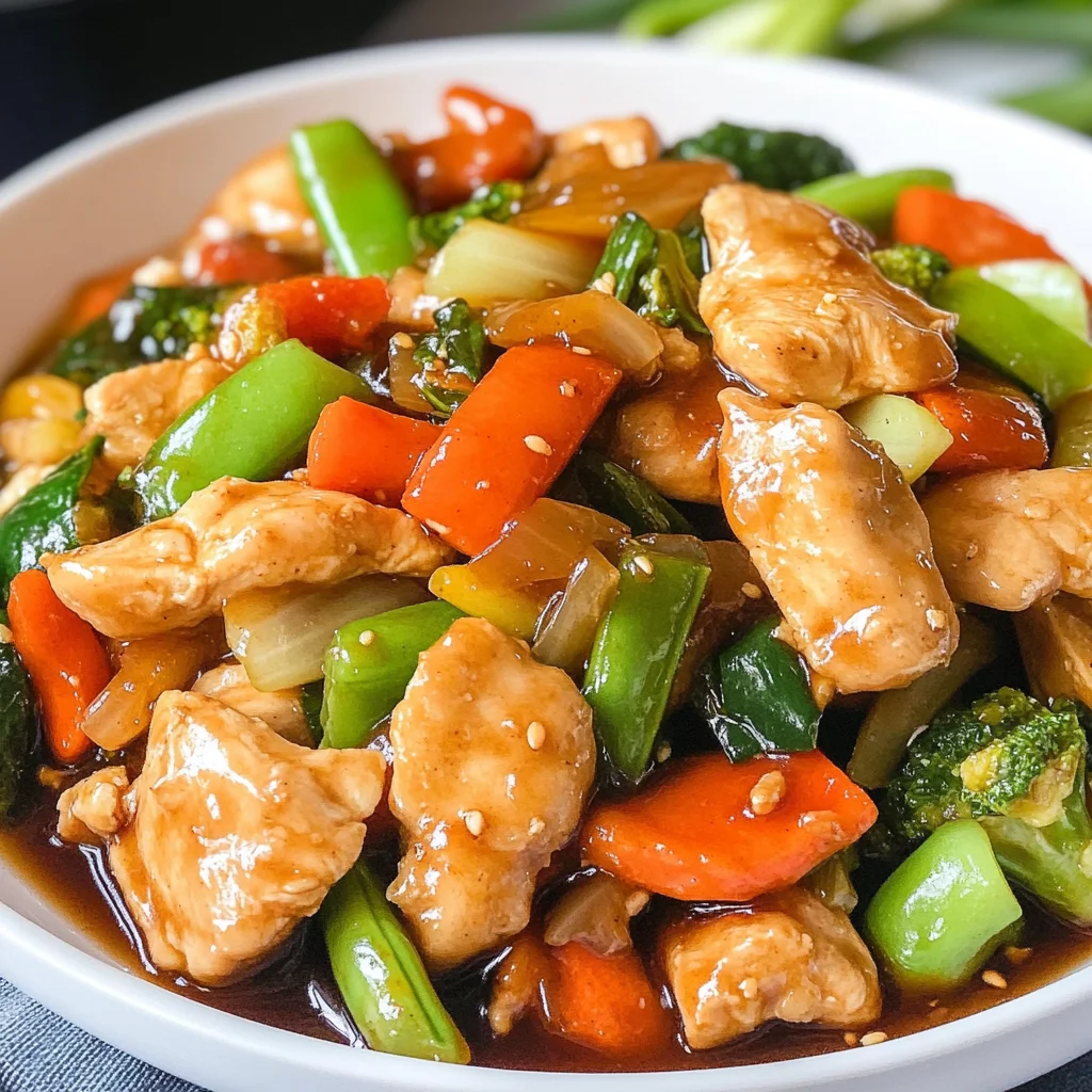 Chicken with Mixed Vegetable Stir Fry