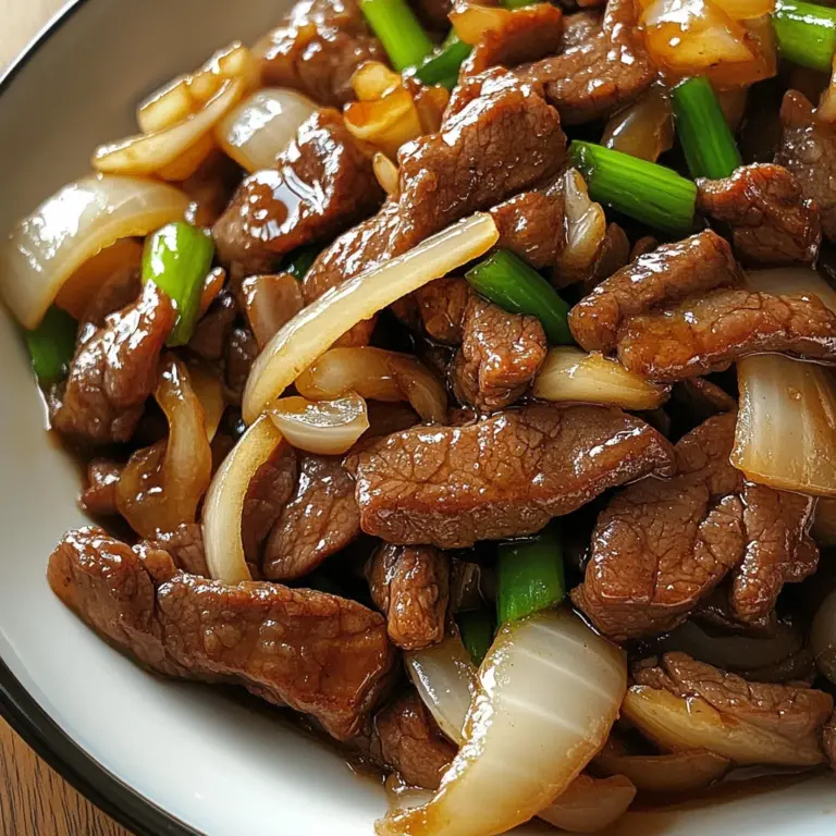 Chinese Beef and Onion Stir Fry