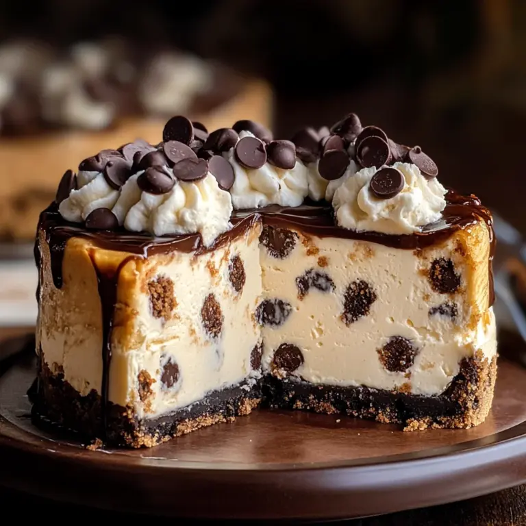 Chocolate Chip Cookie Dough Cheesecake