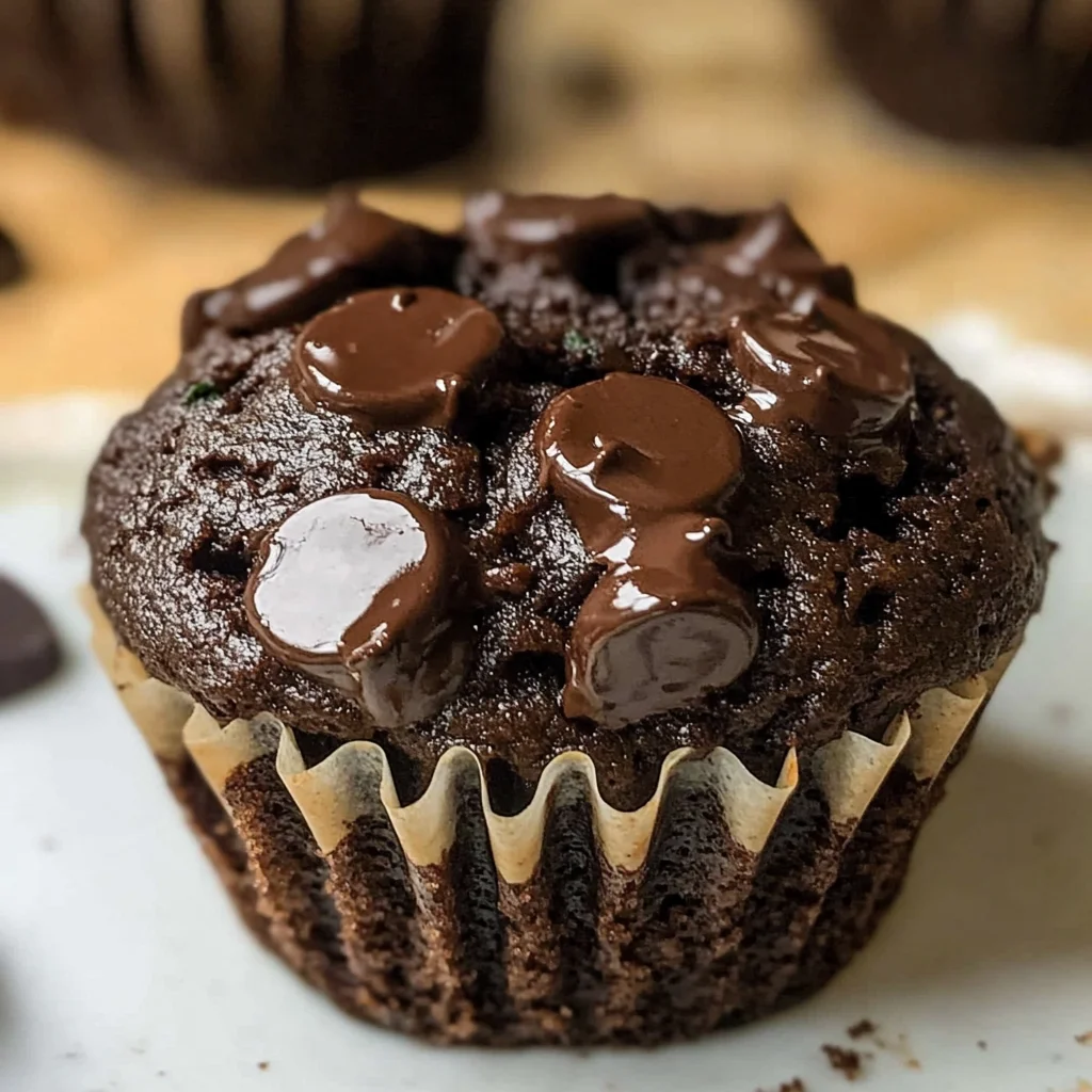 Chocolate Spinach Muffins