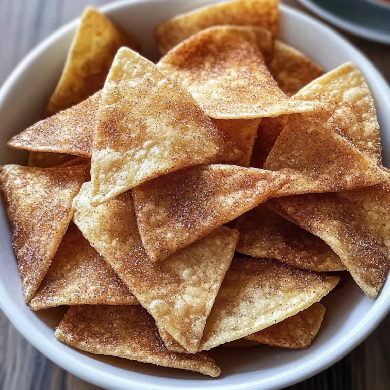 Cinnamon Sugar Tortilla Chips (Oven Baked)