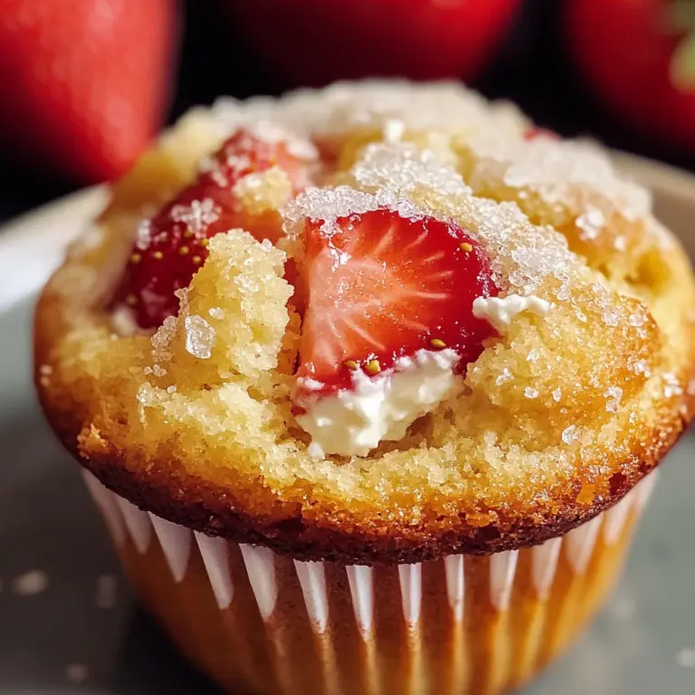 Classic Strawberry Ricotta Muffins