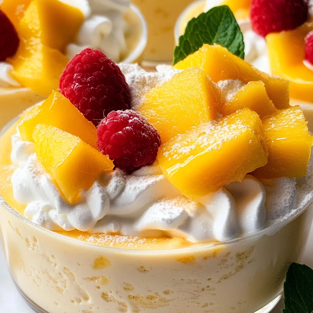 Creamy Mango Mousse (No Vegan Gelatin)