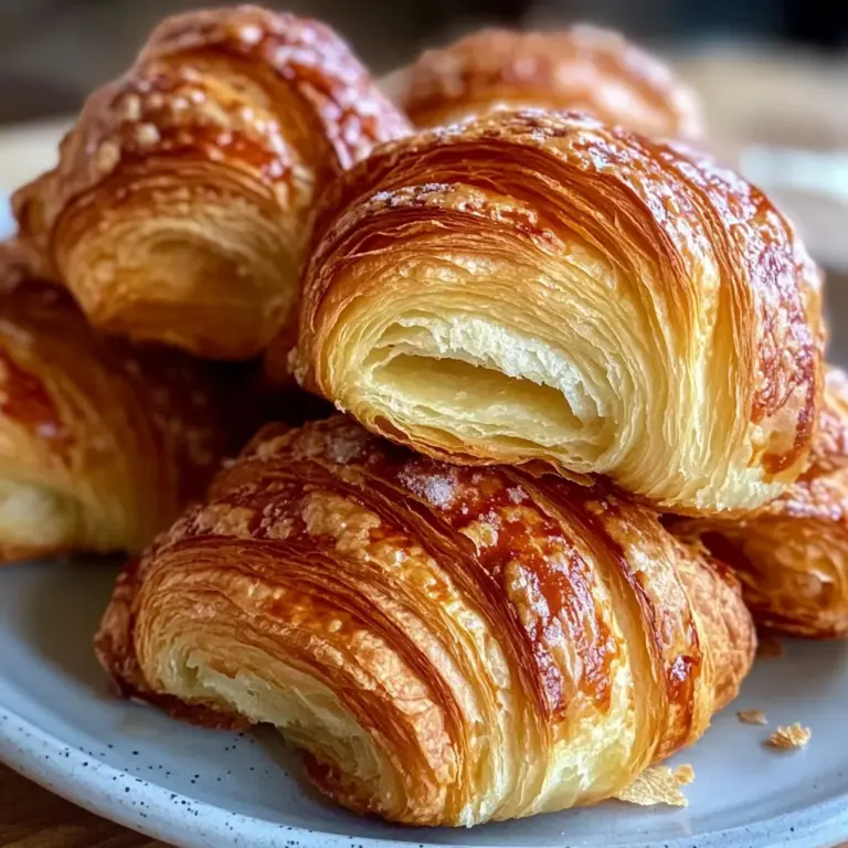 Crispy Croissant Layers Recipe Easy Homemade Flaky Pastries Guide
