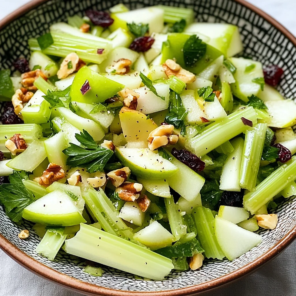 Crunch Salad with Celery and Green Apple