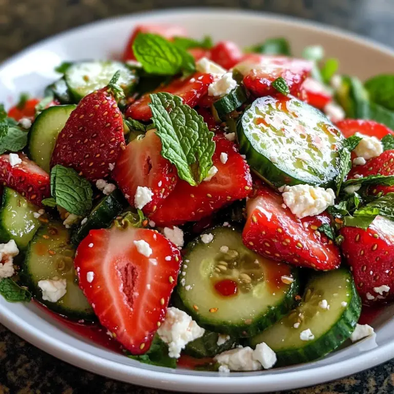 Cucumber Strawberry Salad