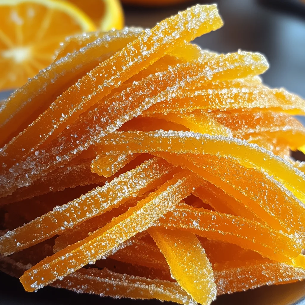 Easy Candied Orange Peel