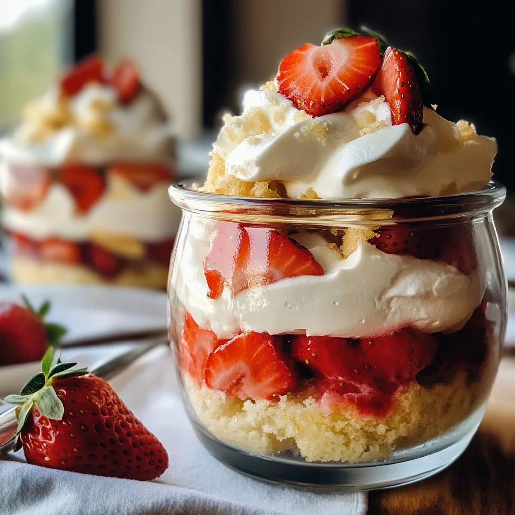 Easy Strawberry Shortcake Trifle