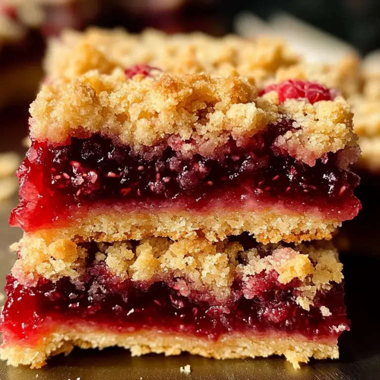 Fabulous Five Ingredient Raspberry Bars