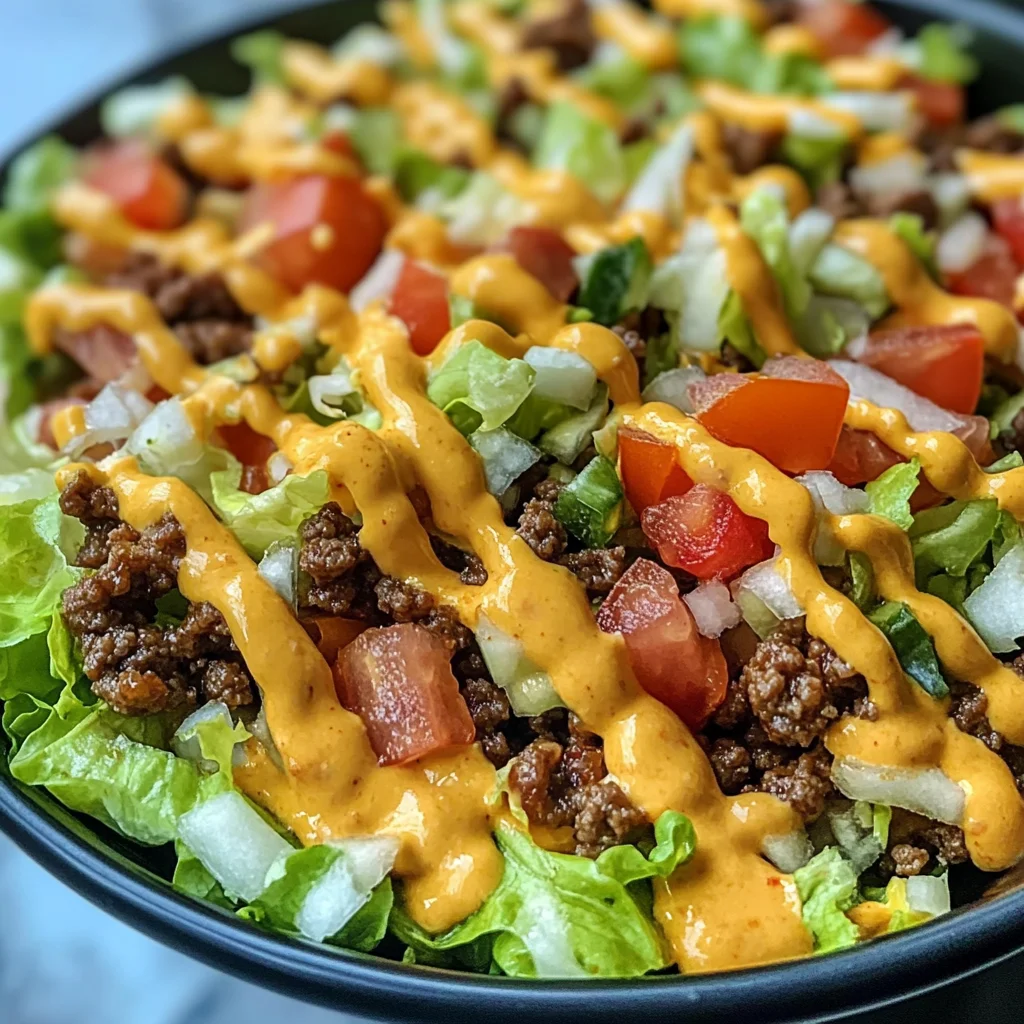 Flavorful Special Sauce Big Mac Salad