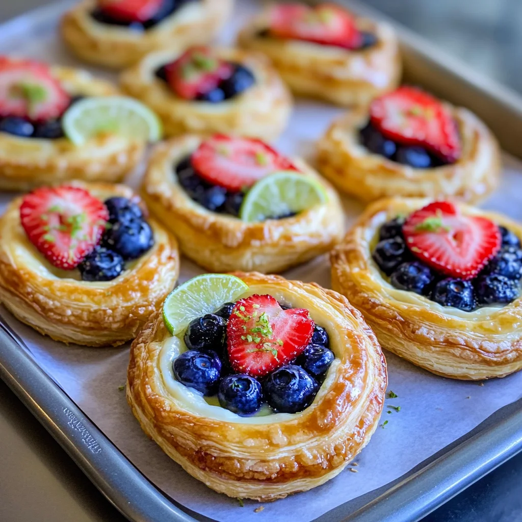 Fruit and Cream Cheese Danish Pastry