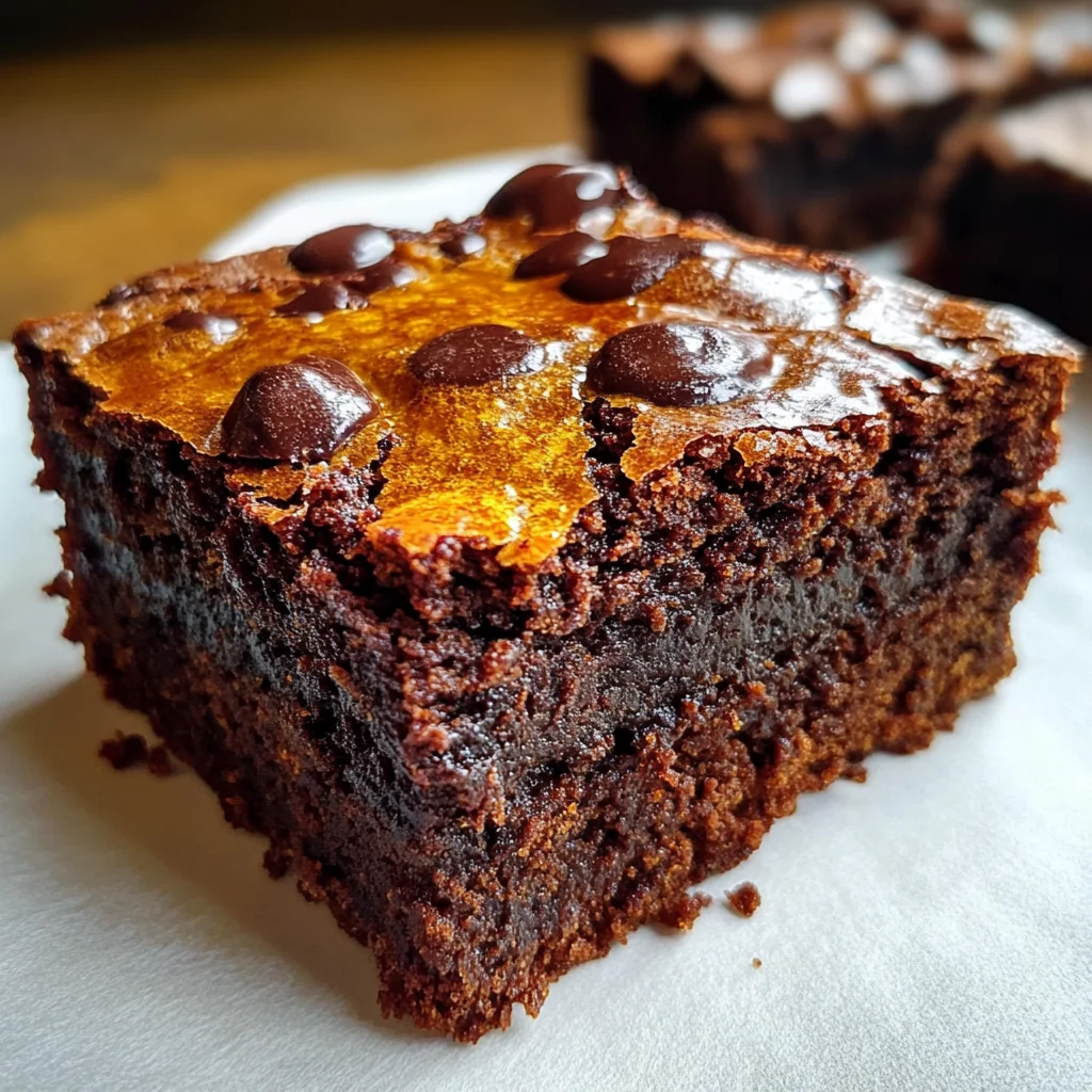 Gooey Flourless Pumpkin Brownies