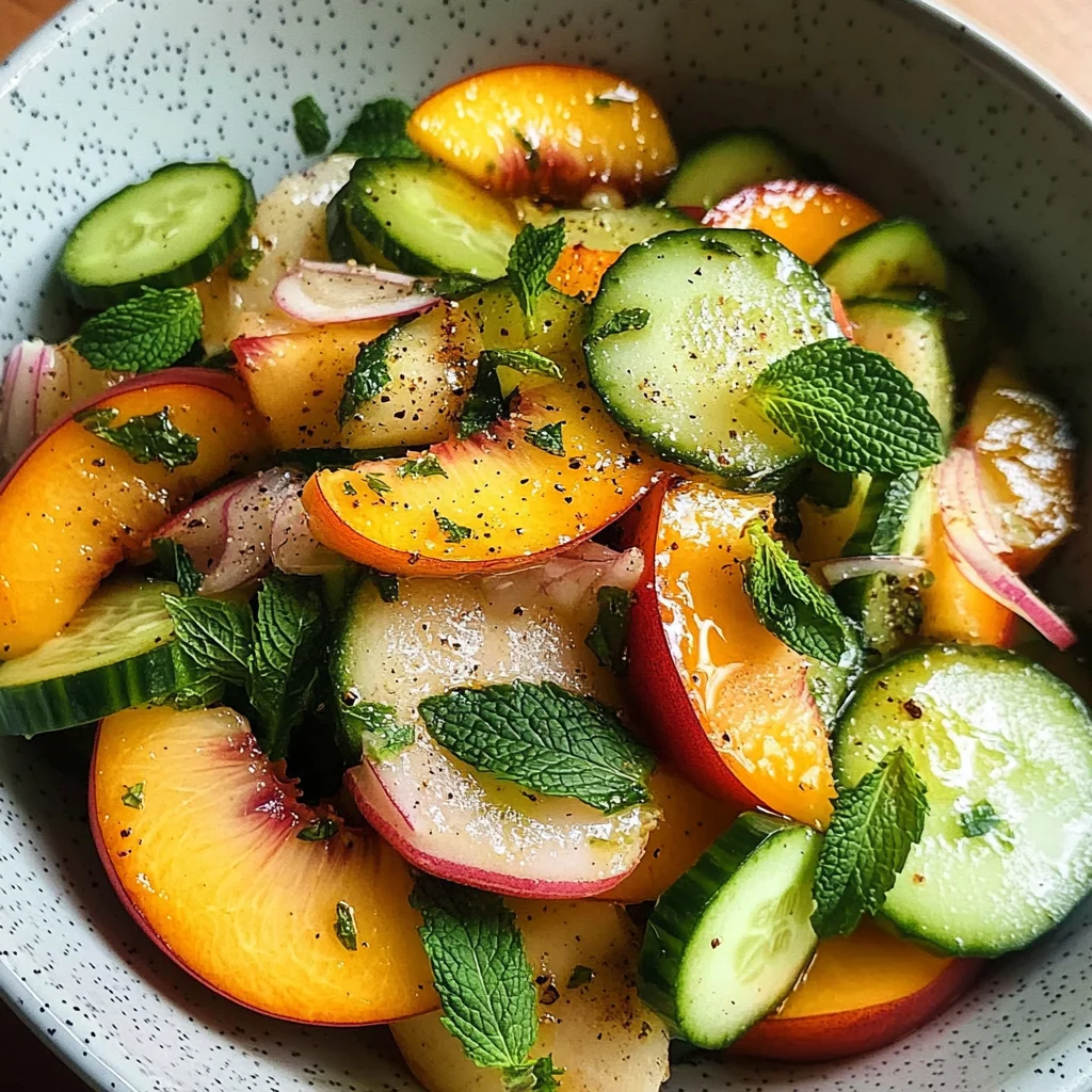 Gorgeous Peach Salad