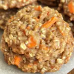 Healthy Carrot Cake Oatmeal Cookies