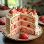 Homemade Strawberry Cake