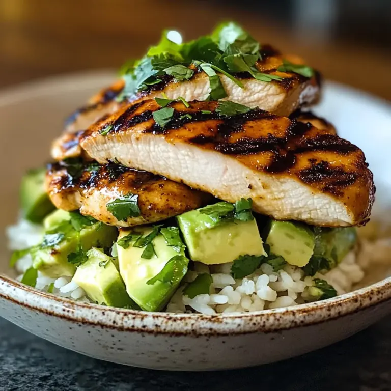 Honey Lime Chicken Avocado Rice