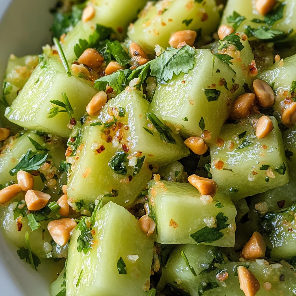 Honeydew Salad with Peanuts and Lime
