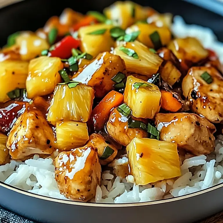 Irresistible Easy Pineapple Chicken and Rice Skillet Delight