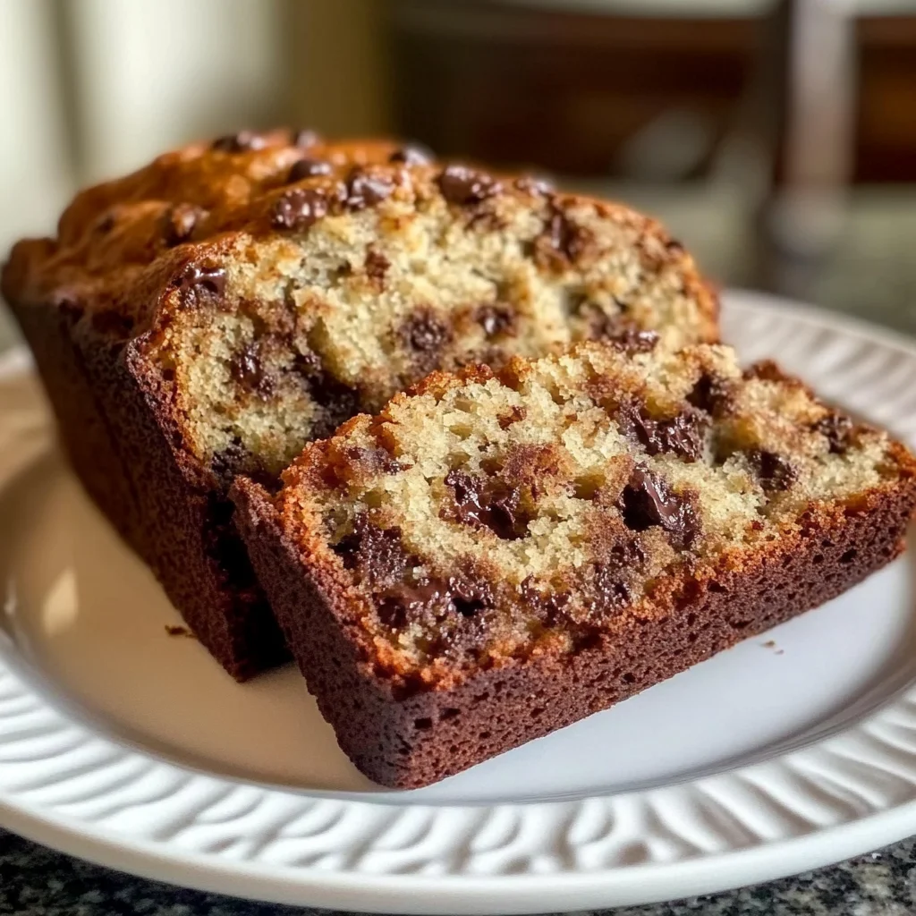 Irresistible Super Moist Chocolate Chip Banana Bread