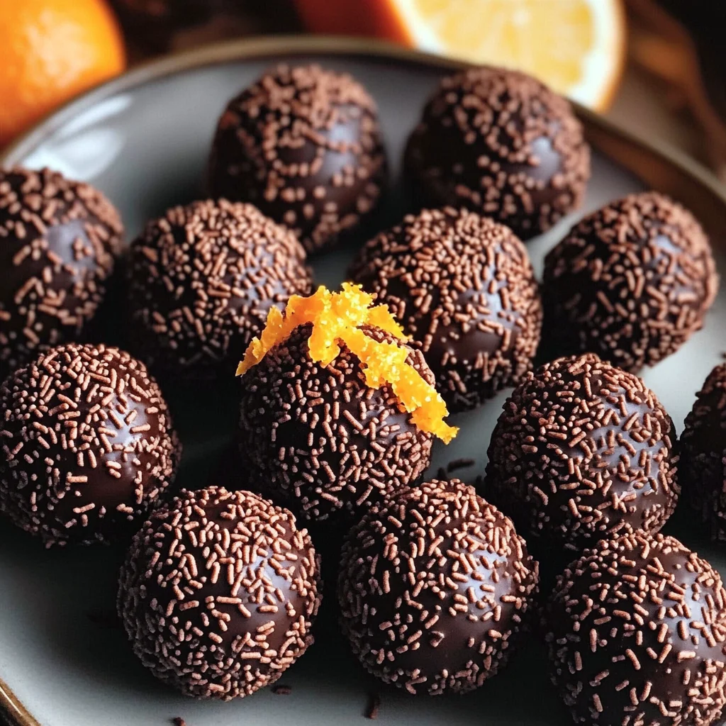 Juicy Orange Chocolate Christmas Truffles