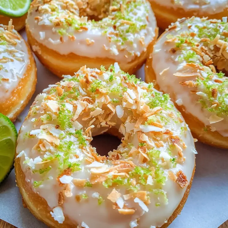 Key Lime Coconut Donuts