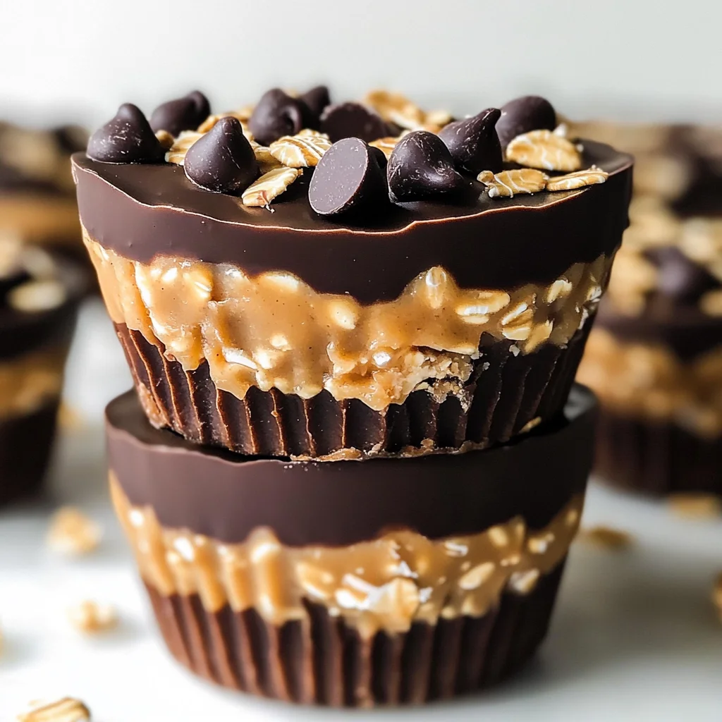 No-Bake Peanut Butter Oat Cups