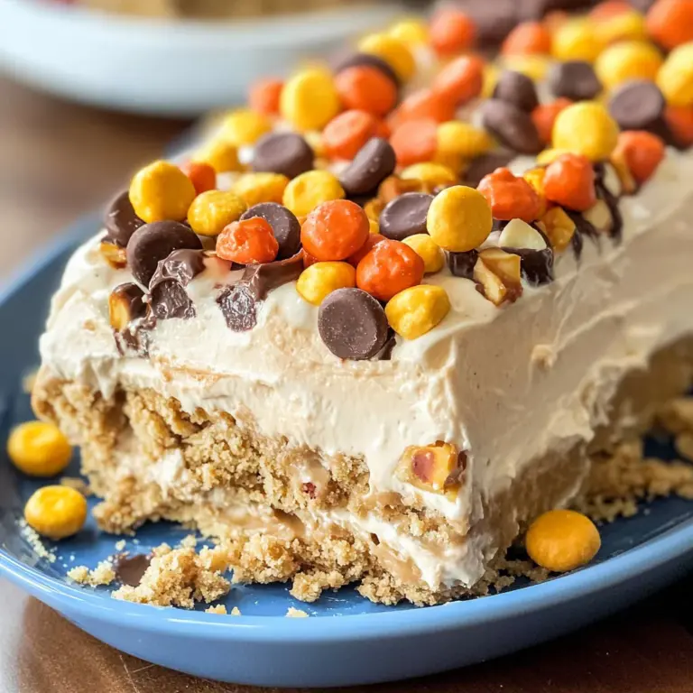 No Bake Peanut Butter Icebox Cake