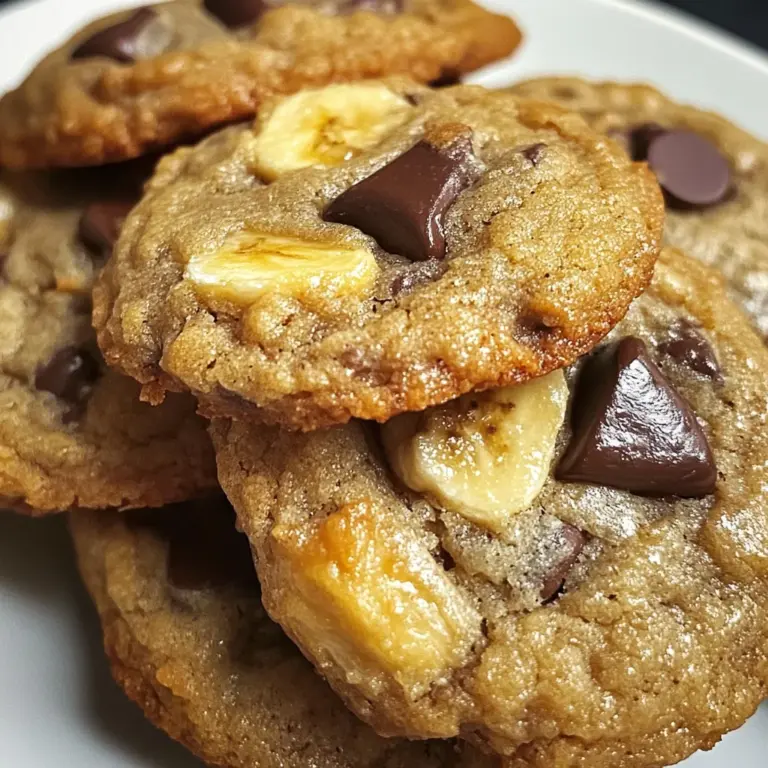 Peanut Butter Banana Cookies