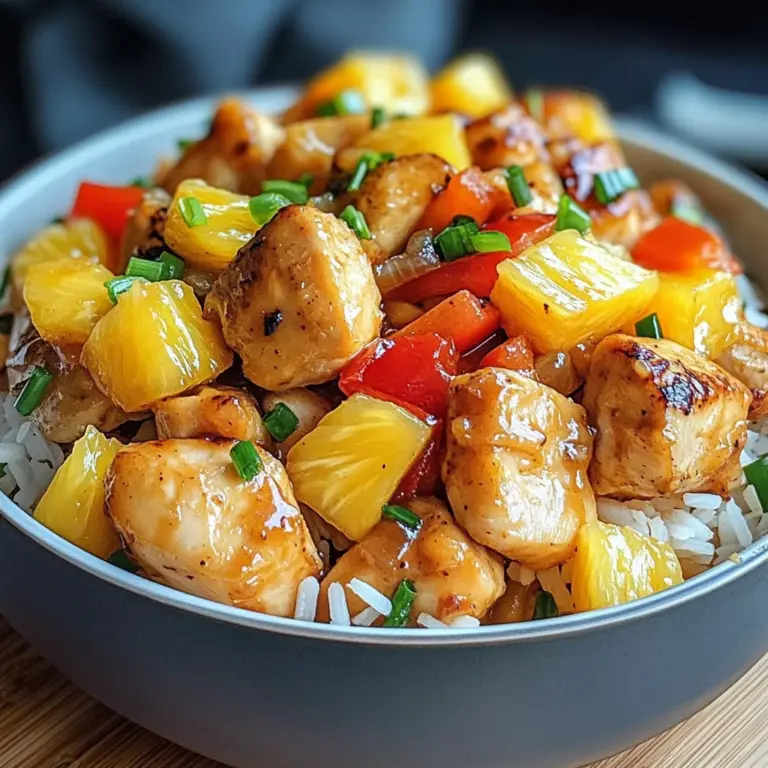 Pineapple Chicken and Rice: Easy Tropical Delight Recipe