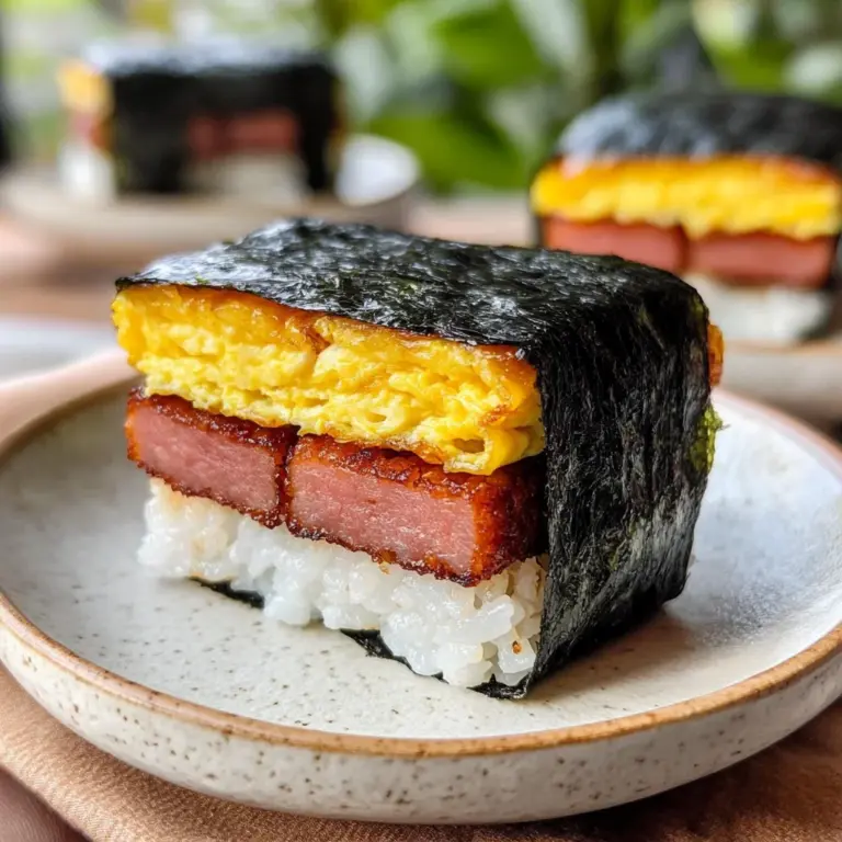 Spam Musubi with Egg