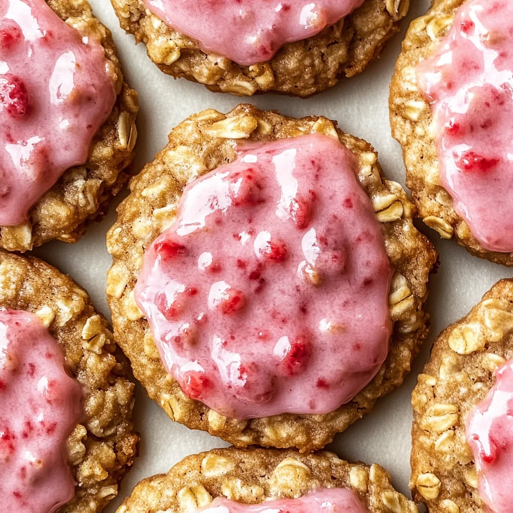 Strawberry Iced Oatmeal Cookies: Your New Summer Obsession
