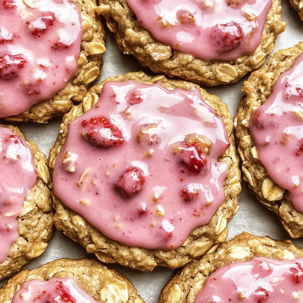 Strawberry Iced Oatmeal Cookies: Your New Summer Obsession